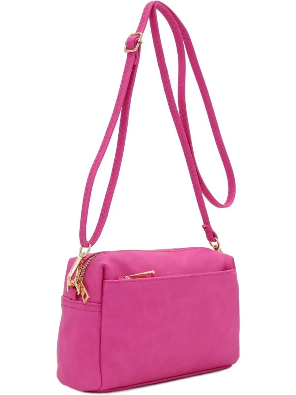 Stylish Triple Zip Small Crossbody Bag | Versatile, Lightweight & Functional